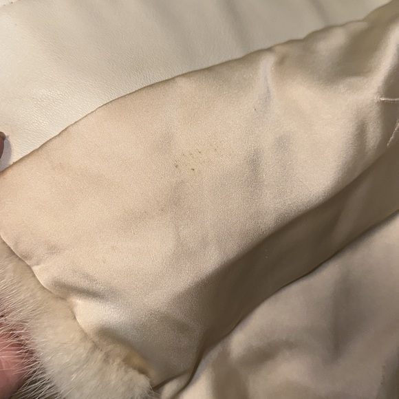 Vintage Gwynn Carpenter Fur Leather Belted Jacket - Picture 15 of 15